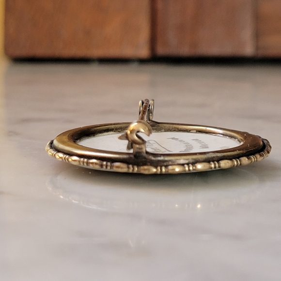 ANTIQUE German Porcelain Floral Brooch - Picture 4 of 7